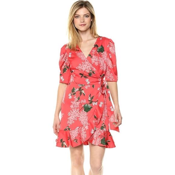 Keepsake‎ The Label Short Sleeve Mini Wrap Dress - Picture 1 of 14